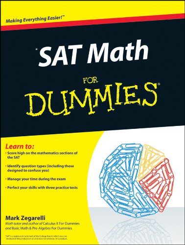 SAT Math For Dummies by Mark Zegarelli