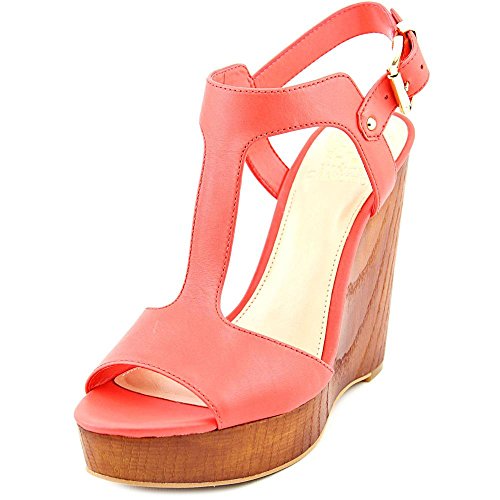 Vince Camuto Women's Mathis Leather Open Toe Wedge Sandal