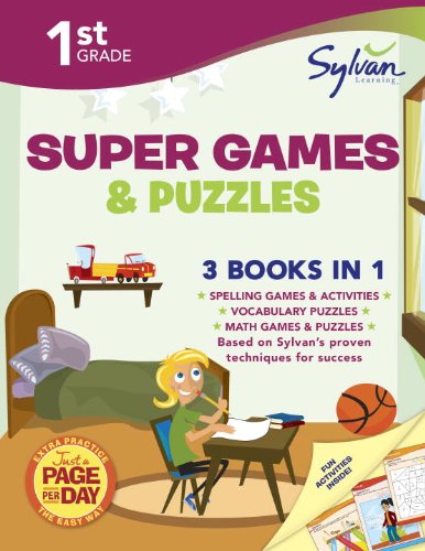 First Grade Super Games & Puzzles (Sylvan Super Workbooks) (Language Arts Super Workbooks)