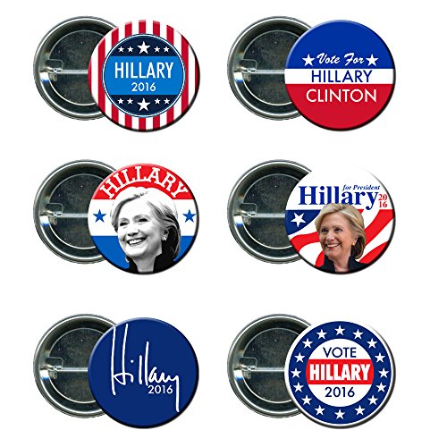 Hillary Clinton Round Button / Pin Mini Combo Campaign Set 3