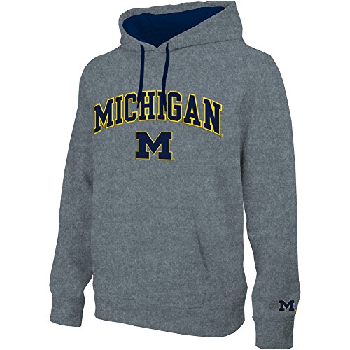 Michigan Wolverines Hooded Sweatshirt Arch Gray