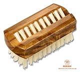 オリーブウッドのネイルブラシ(豚毛)