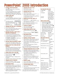 Microsoft PowerPoint 2003 Introduction Quick Reference Guide (Cheat Sheet of Instructions, Tips and Shortcuts - Laminated Card) by Beezix Inc. (2004-03-01) by Beezix Inc.