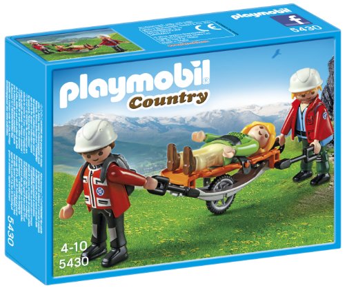 PLAYMOBIL Mountain Rescuers with Stretcher Playset