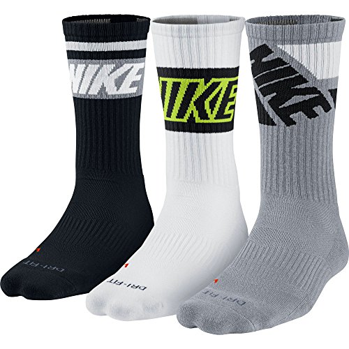 Nike 3 Pack Unisex Dri-FIT Fly Rise Crew Socks