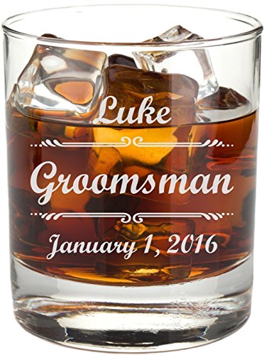 Engraved Whiskey Glass Personalized with Laser Etching - RG02