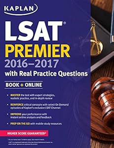 Kaplan LSAT Premier 2016-2017 with Real Practice Questions: Book + Online