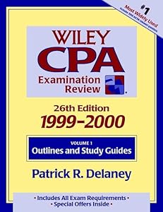 Outlines and Study Guides, Volume 1, Wiley CPA Examination Review, 1999-2000, 26th Edition