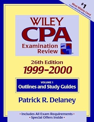 Outlines and Study Guides, Volume 1, Wiley CPA Examination Review, 1999-2000, 26th Edition