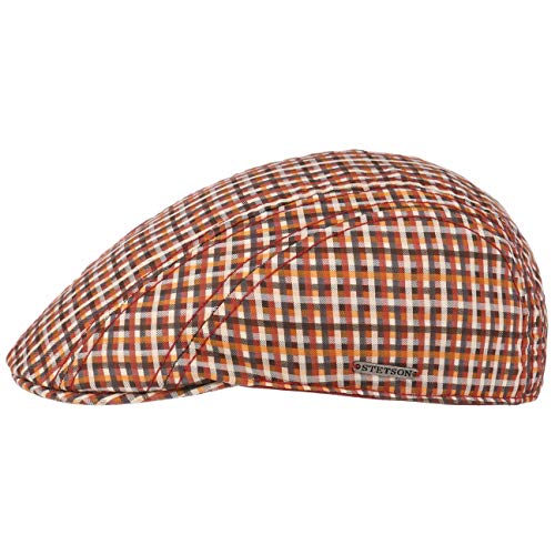 Algopix Similar Product 17 - Stetson Manatee Cotton Check Flat Cap