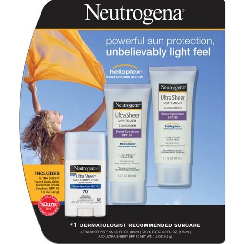 Neutrogena Sunscreen Ultra Sheer Stick SPF 70, 1.5 Ounce