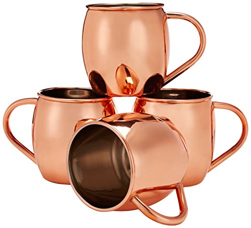 Algopix Similar Product 7 - Pinzon Copper Moscow Mule Mug - Set of 4