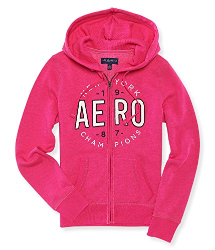 Aeropostale Women's Aero New York Champions Full-Zip Hoodie S Mgnta 589