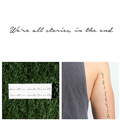 Tattify Doctor Who Quote Temporary Tattoo - Trenzalore (Set of 2) - Other Styles Available and Fashionable Temporary Tattoos
