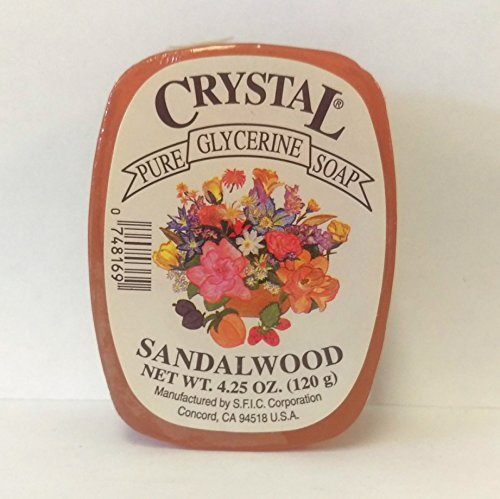 Crystal Glycerine Soap Bars Sandalwood (24 bars)