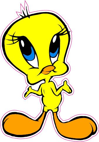 Tweety Bird Version 3 Decal is 5