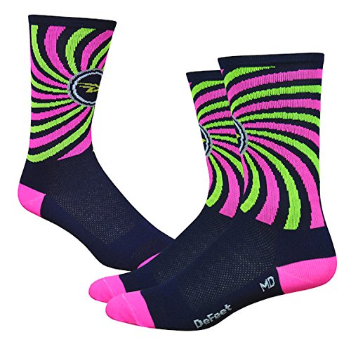 DeFeet AirEator 6in That 70s Sock Cycling/Running Socks - AIRTCOSM