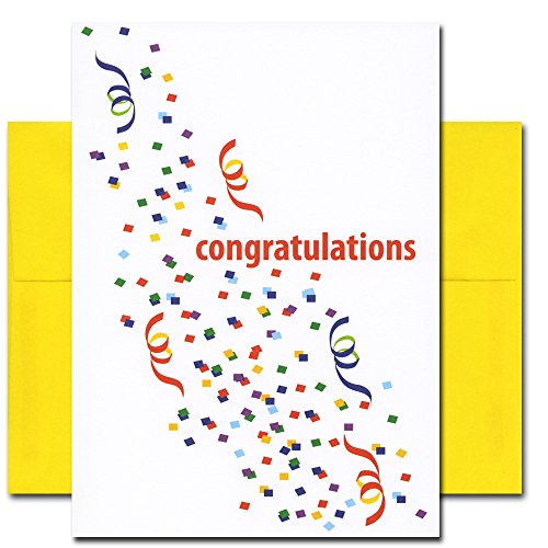 Congratulations Cards: Confetti - box of 10 cards & envelopes