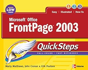 Microsoft Office FrontPage 2003 QuickSteps by Martin S. Matthews