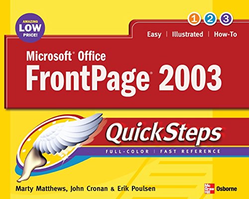Microsoft Office FrontPage 2003 QuickSteps by Martin S. Matthews