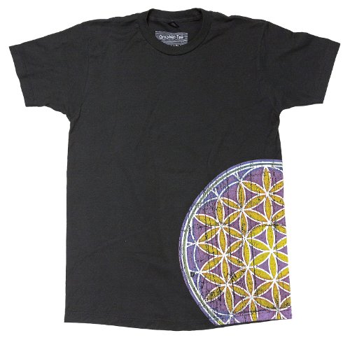 Qraphic Tee Men's Flower Of Life T-Shirt