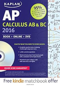 Kaplan AP Calculus AB &amp; BC 2016: Book + DVD by Tamara Lefcourt Ruby                       ,
