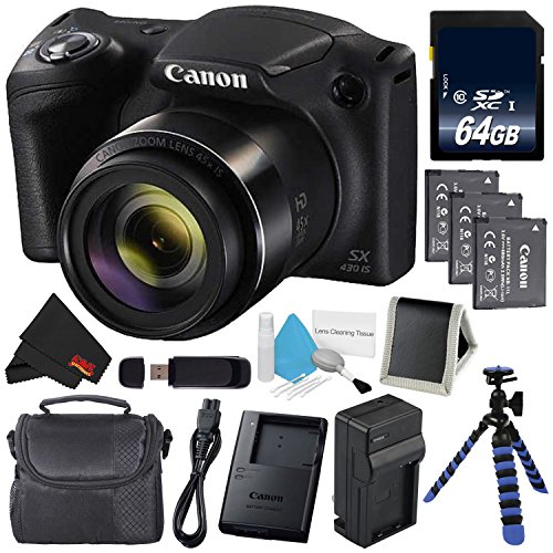 Buy Canon Powershot SX430 Digital Camera Black Starter Bundle 03