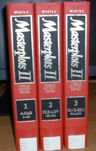 Masterplots II: World Fiction Series (4 Volume Set)