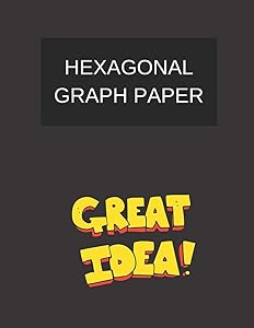 hexagonal graph paper great idea!: hexagonal graph paper (8.5'' x 11'') 120 pages by So many things running in my brain press