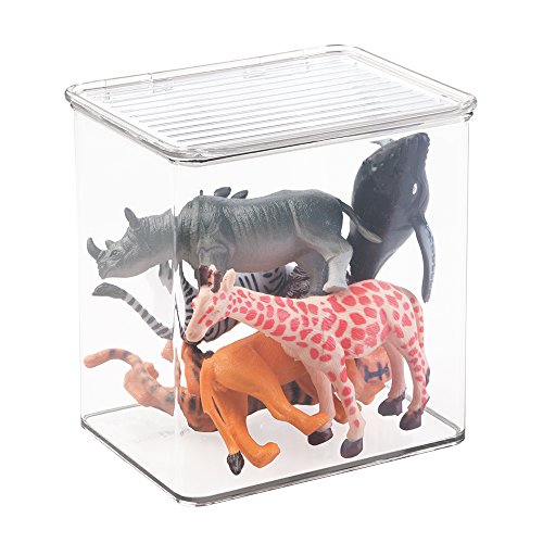 mDesign Kids/Baby Toy Storage Box, for Blocks, Play Kitchen Pieces, Costumes - 6.75