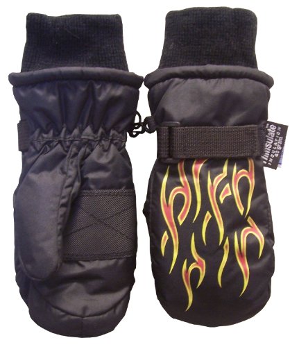 

N'Ice Caps Kids Flame Print Thinsulate Waterproof Mitten