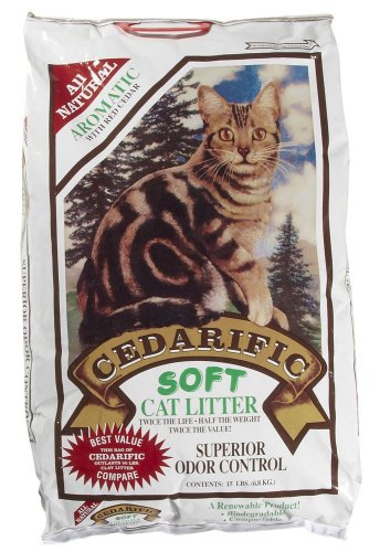 northeastern products cedarific natural cedar chips cat litter