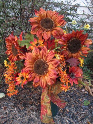 

Autumn Sunflower Memorial Arrangement