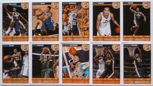 

2013-14 Panini Hoops Utah Jazz Team Set 11 Cards in a Protective Case Including - Rudy Gobert RC, Trey Burke RC, Marvin Williams, Brandon Rush, Andris Biedrins, Richard Jefferson, Jeremy Evans, Enes Kanter, Gordon Hayward, Alec Burks, and Derrick Favors.