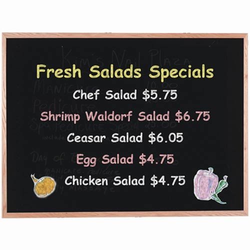 Algopix Similar Product 18 - Wall Mounted Chalkboard Size 16 H x