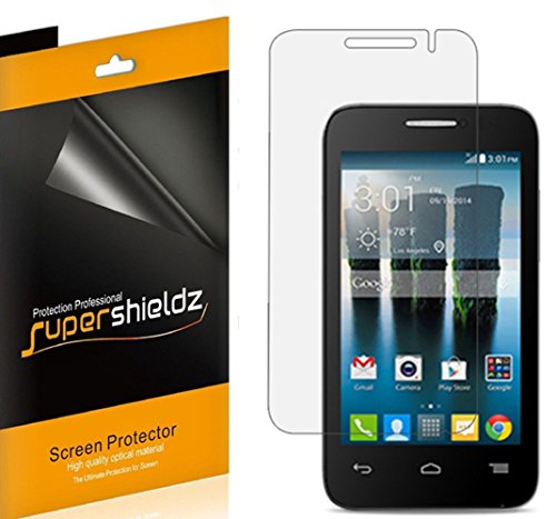 [6-Pack] SUPERSHIELDZ- Anti-Bubble HD Clear Screen Protector For Alcatel One Touch Evolve 2 (T-Mobile) + Lifetime Replacements Warranty - Retail Packaging