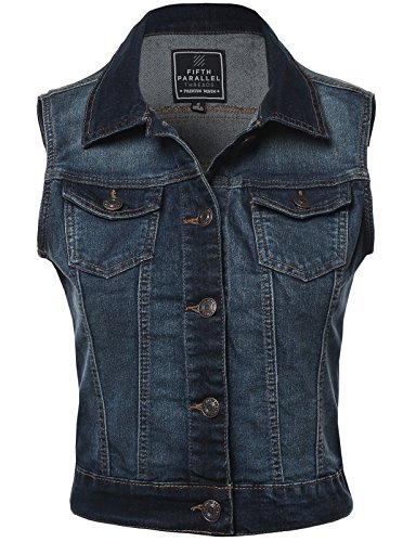 FPT Womens Cropped Denim Vest (S-3XL)