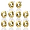 max K O M F O R T 10x Einbaustrahler Set GU10 rund schwenkbar 230V – Gold – Deckenstrahler 104S-TP GD inkl. Fassung – Einbauleuchte Spot Einbaurahmen Deckenlampe