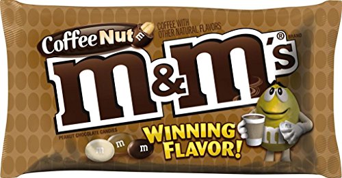 M&M'S Coffee Nut Peanut Chocolate Candy WINNING Flavor 10.20 Ounce Bag, Pack of 4