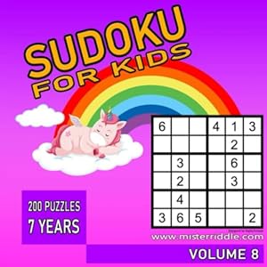 SUDOKU FOR KIDS - 200 PUZZLES - 7 YEARS - VOLUME 8