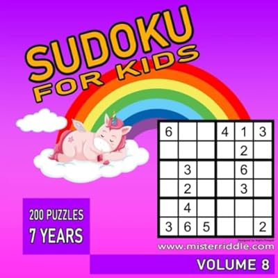 SUDOKU FOR KIDS - 200 PUZZLES - 7 YEARS - VOLUME 8