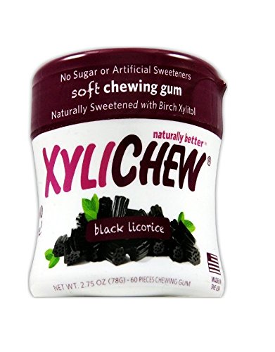 Xylichew Licorice Sugar Free Chewing Gum 60ct