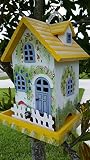Bird Feeders Garden Cottage Bird Feeder is beautifully decorated to compliment any backyard patio garden