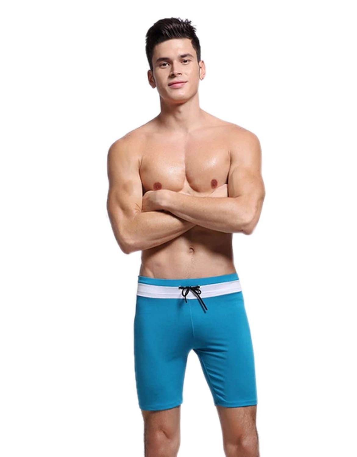 

Meilaier Mens New Jammer Swimsuit Bathing Suit Shorts Blue