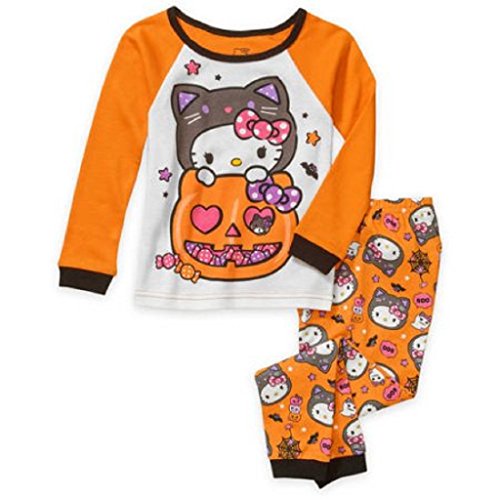Hello Kitty Halloween Toddler Girl Cotton Pajama Sleepwear