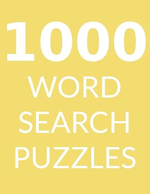 1000 WORD SEARCH PUZZLES: Word Search Book for Adults, Vol 4