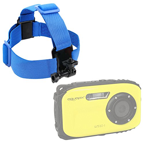 DURAGADGET Correa Antideslizante Para La Cabeza Para Cámara EasyPix W510 / Fujifilm FinePix XP90 / Nikon Coolpix A10 , S32...