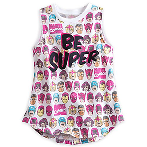 Disney Girl's Marvel ''Be Super'' Tank Tee