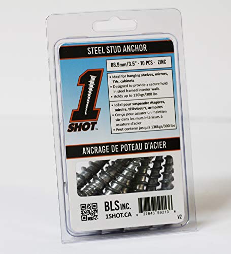 Algopix Similar Product 8 - 1 Shot Steel Stud Anchor 10 Pack