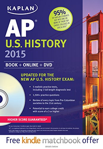 Kaplan AP U.S. History 2015: Book + Online + DVD by Krista Dornbush